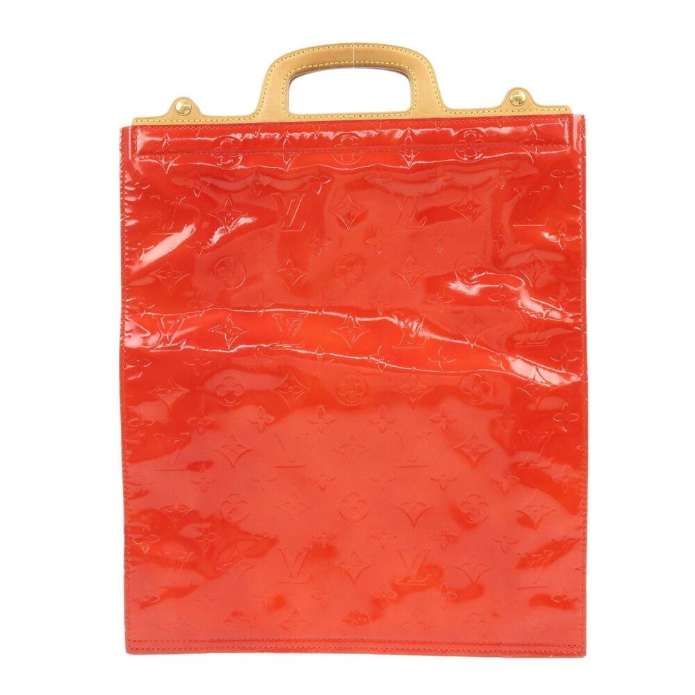 Louis Vuitton Monogram Vernis Stanton Handbag Red